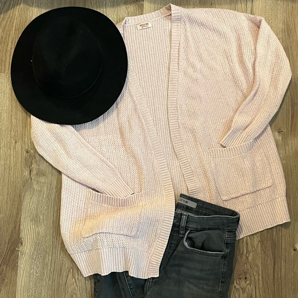 Mossimo Light Pink Pocketed Cardigan